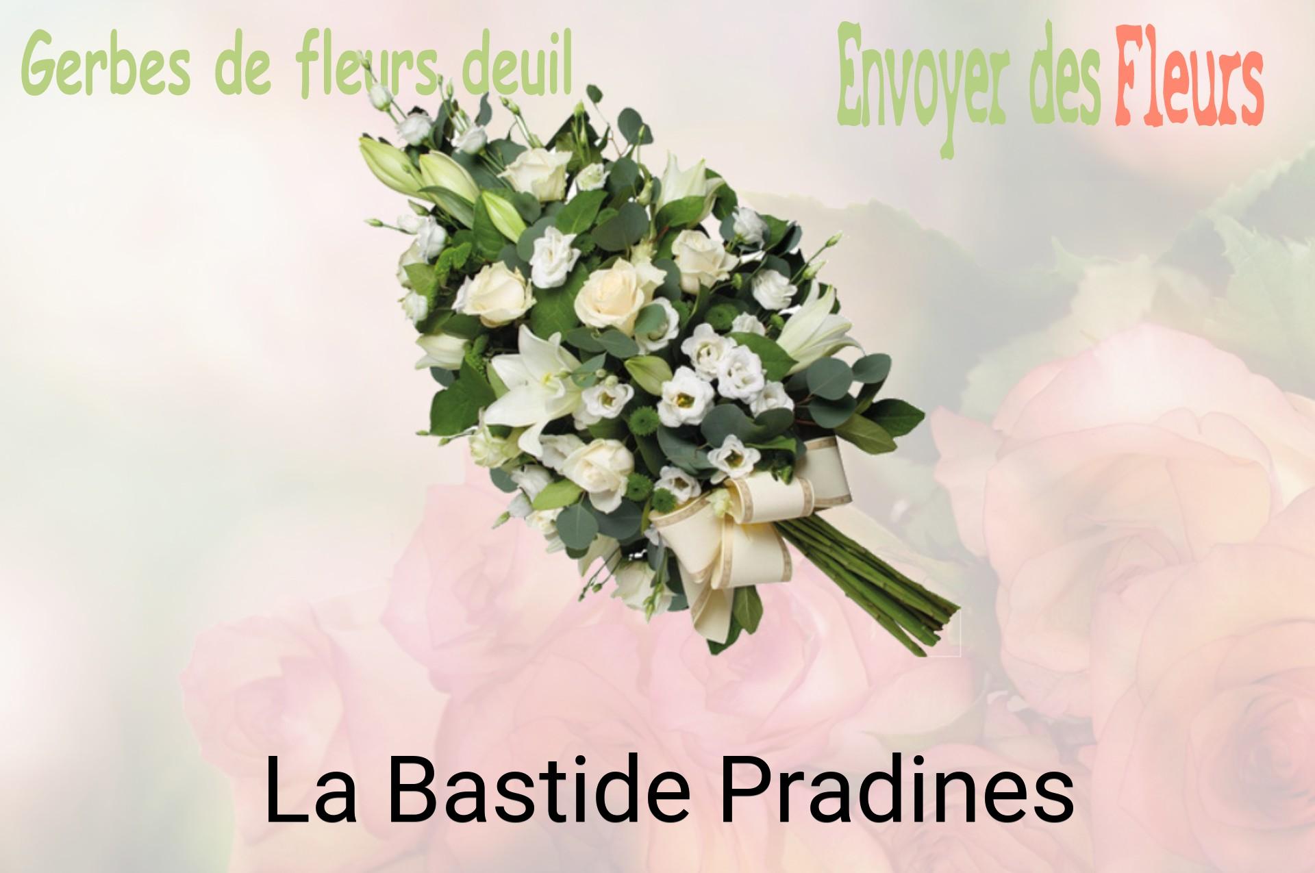 Gerbe de fleurs de deuil livrée à La Bastide-Pradines